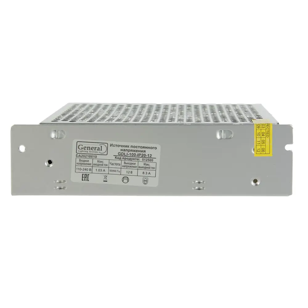 Фото 5 Блок питания GENERAL LIGHTING SYSTEMS 7753049 для светодиодной ленты 12 В 100 Вт IP20 Фото 5 Блок питания GENERAL LIGHTING SYSTEMS 7753049 для светодиодной ленты 12 В 100 Вт IP20