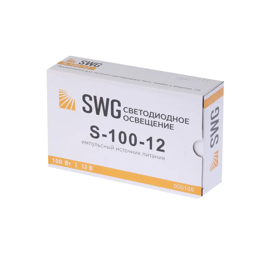 Фото 4 Блок питания SWG 9094057 для светодиодной ленты 12 В 100 Вт IP20 Фото 4 Блок питания SWG 9094057 для светодиодной ленты 12 В 100 Вт IP20