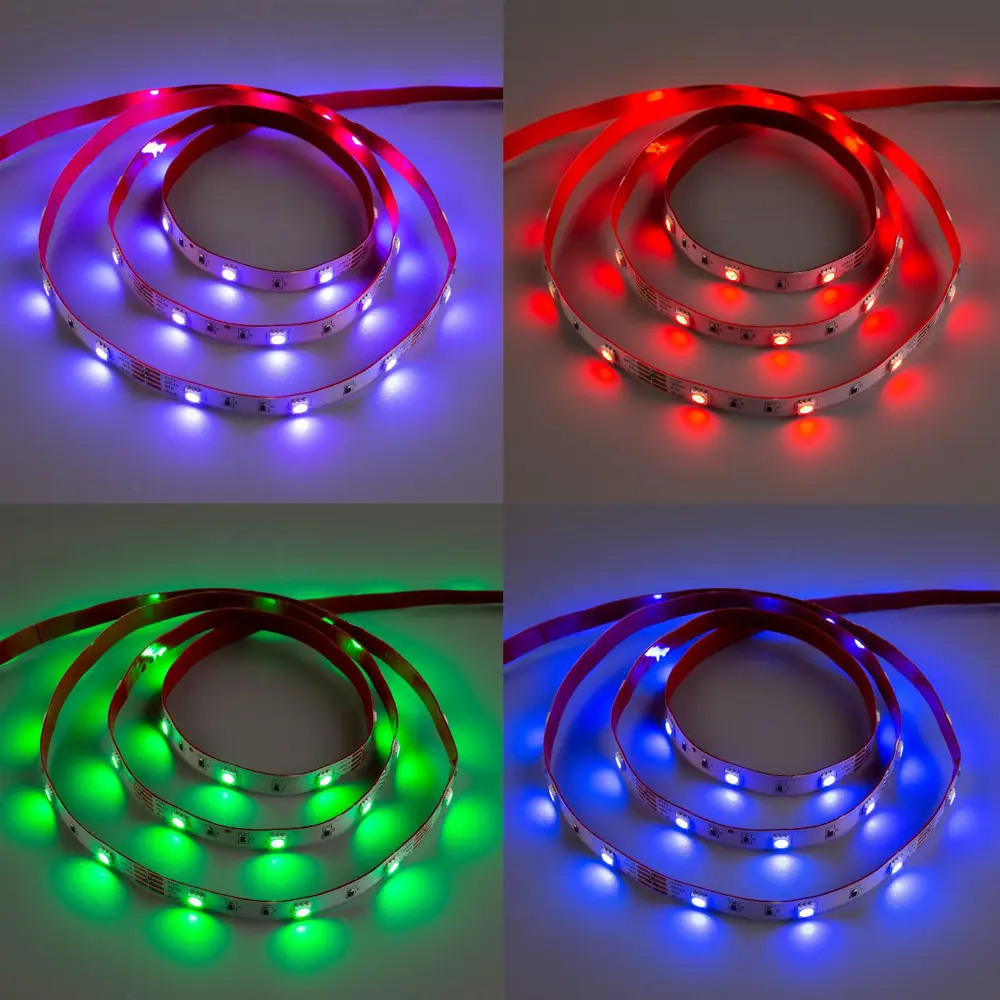 Фото 9 Светодиодная лента URM 6758714 SMD 5050 30диод/м 12 В IP20 5 м изменение цвета RGB Фото 9 Светодиодная лента URM 6758714 SMD 5050 30диод/м 12 В IP20 5 м изменение цвета RGB