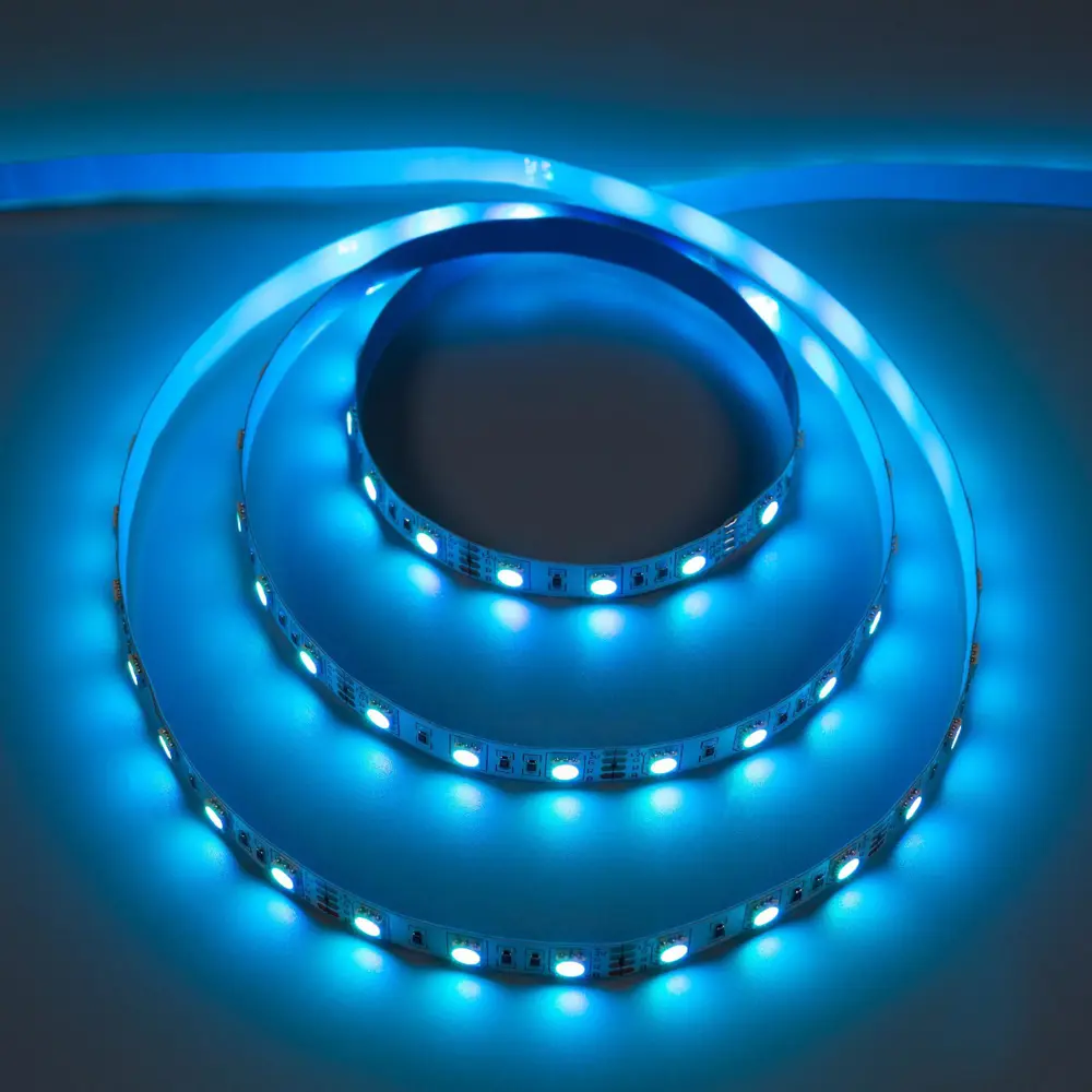 Фото Светодиодная лента VOLPE 2488302 SMD 5050 60диод/м 12 В IP20 3 м изменение цвета RGB Фото Светодиодная лента VOLPE 2488302 SMD 5050 60диод/м 12 В IP20 3 м изменение цвета RGB