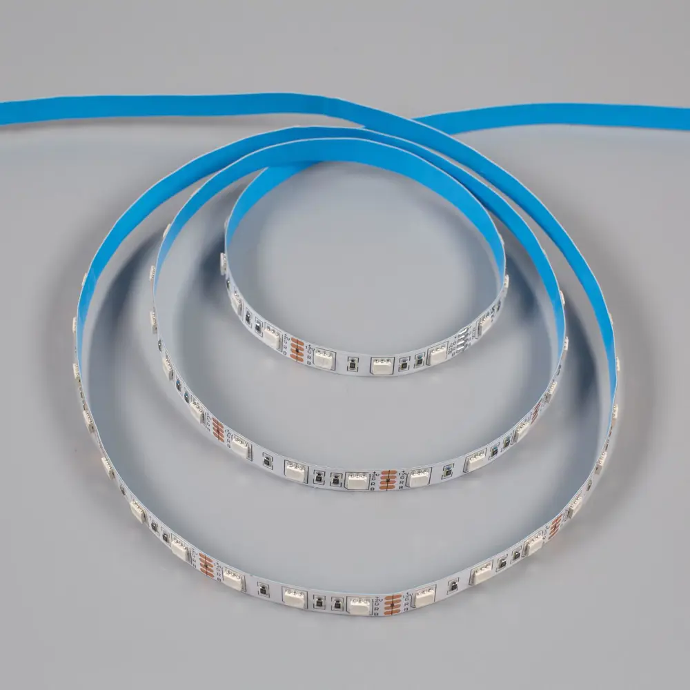 Фото 2 Светодиодная лента VOLPE 2488302 SMD 5050 60диод/м 12 В IP20 3 м изменение цвета RGB Фото 2 Светодиодная лента VOLPE 2488302 SMD 5050 60диод/м 12 В IP20 3 м изменение цвета RGB