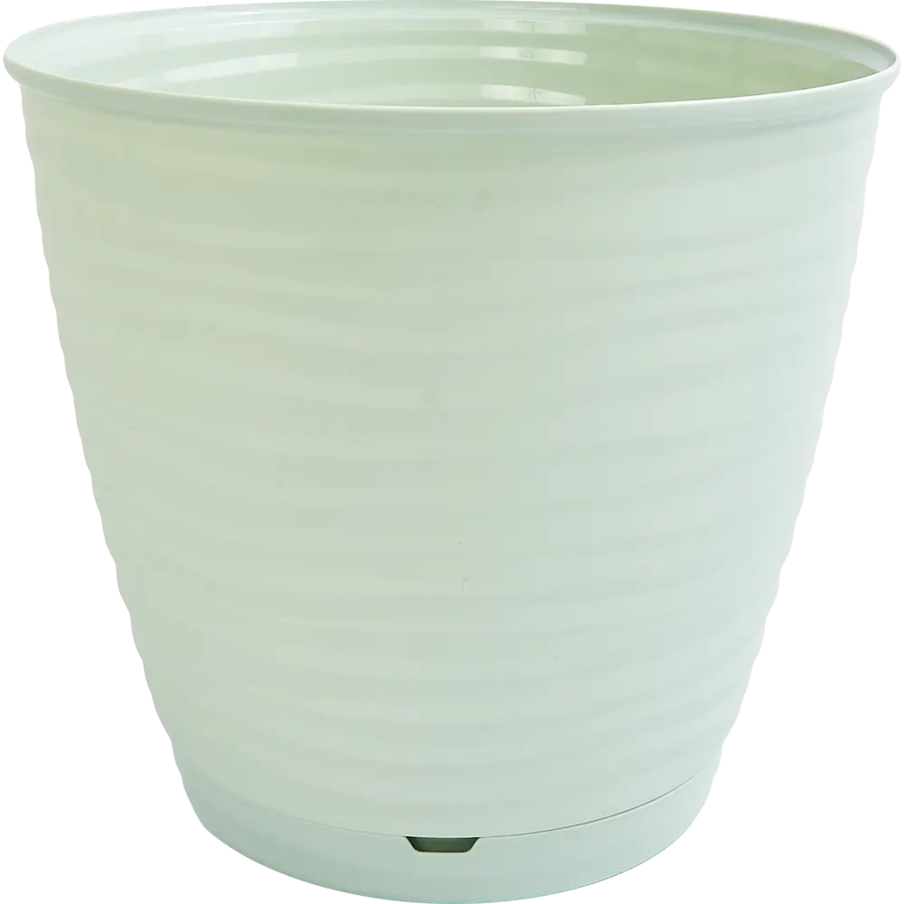 Фото Горшок цветочный Homwer Saffron ø26.7 h24.5 см v9.1 л пластик светло-зеленый Фото Горшок цветочный Homwer Saffron ø26.7 h24.5 см v9.1 л пластик светло-зеленый