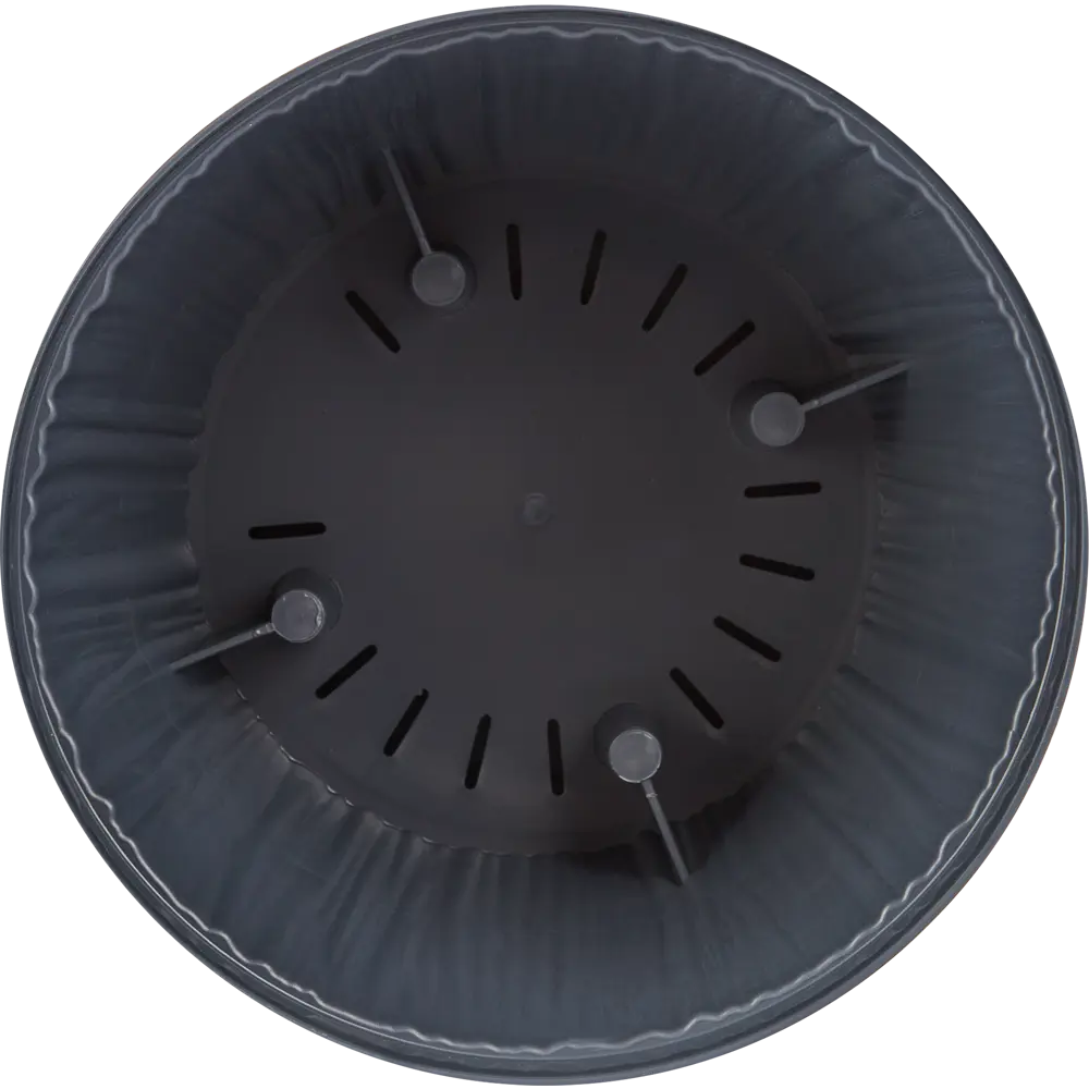 Фото 2 Горшок цветочный Ingreen Barcelona ø15.5 h14 см v1.8 л пластик темно-серый