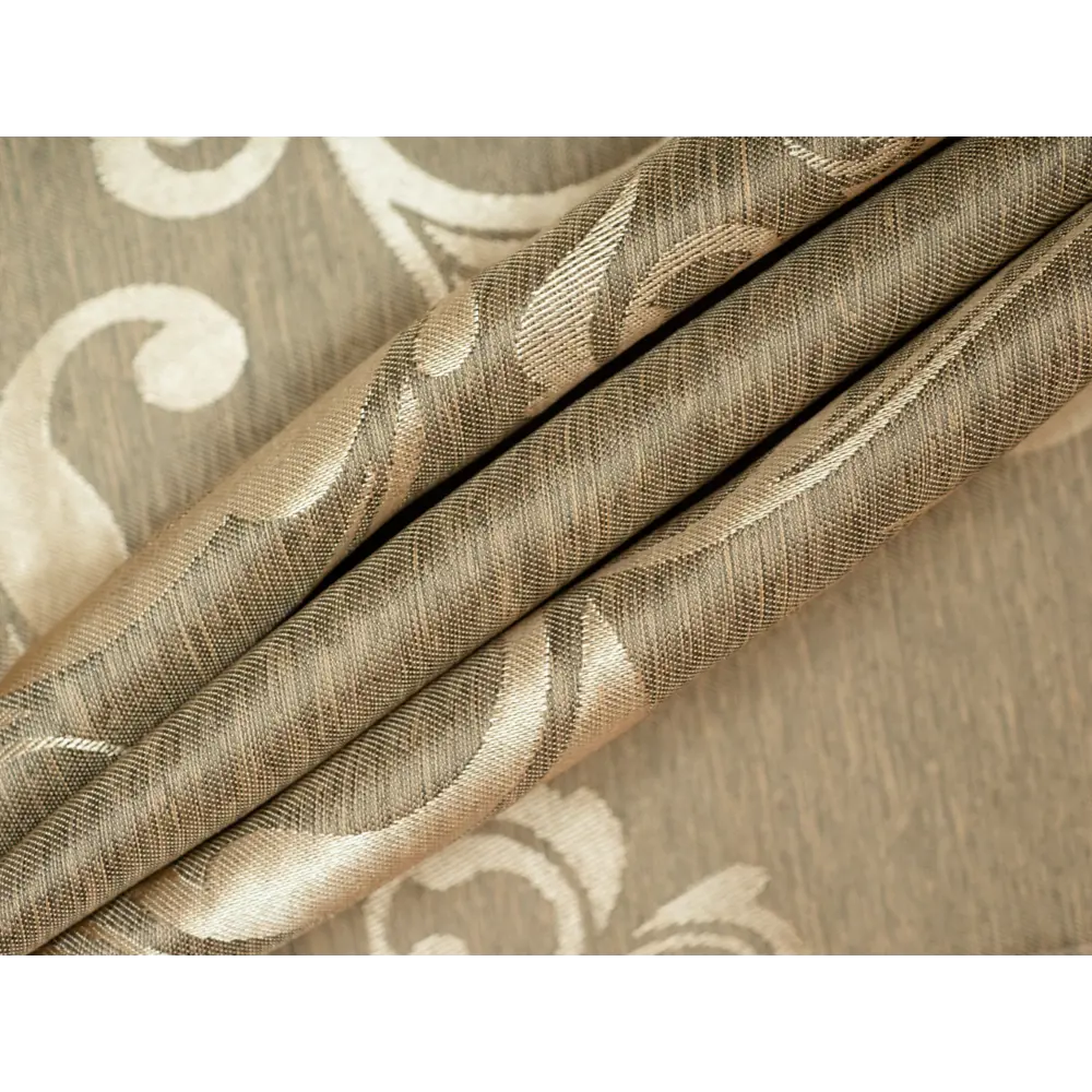 Фото 11 Штора на шторной ленте Дубок 170x270 см цвет зеленый