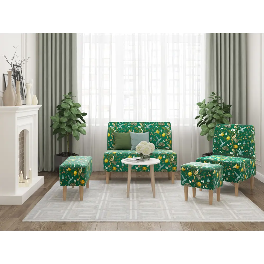 Фото 4 Пуф Monofix Одос 42x42x42 см цвет зеленый Фото 4 Пуф Monofix Одос 42x42x42 см цвет зеленый
