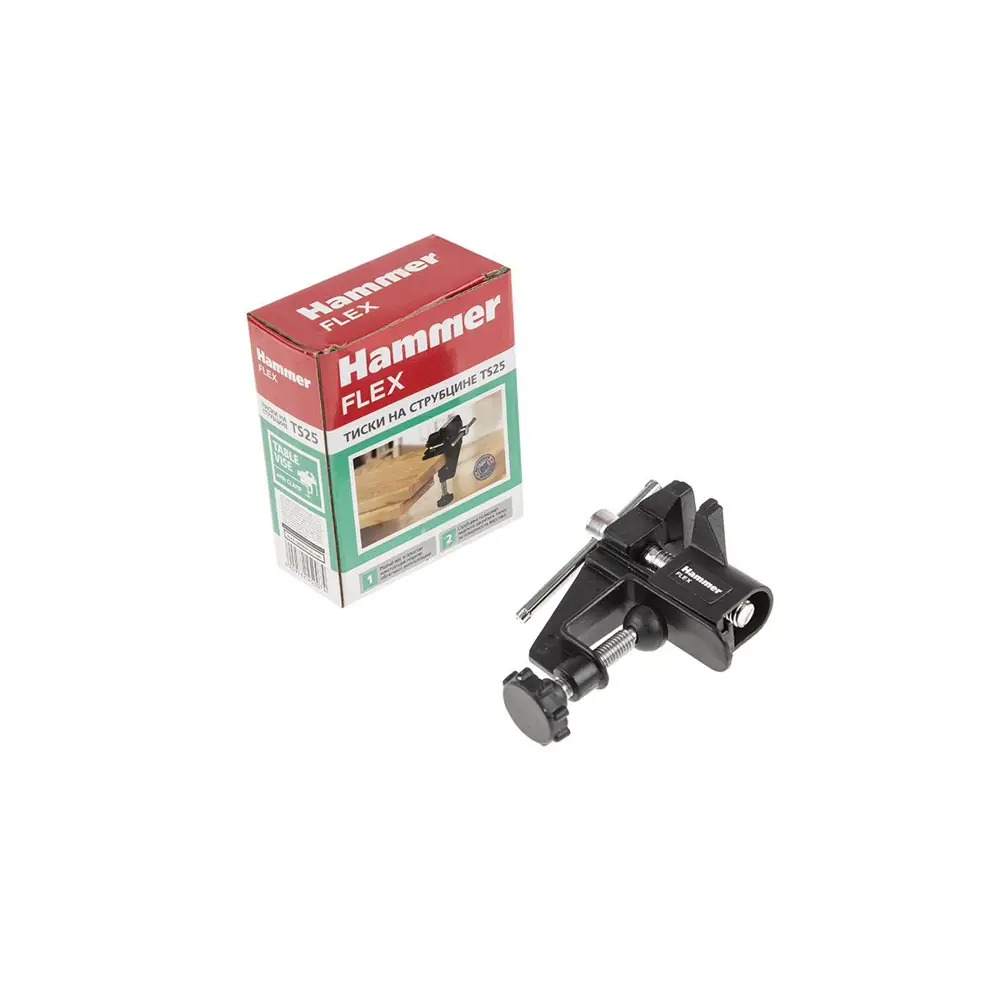 Фото 6 Тиски Hammer Flex TS40 40мм на струбцине Фото 6 Тиски Hammer Flex TS40 40мм на струбцине