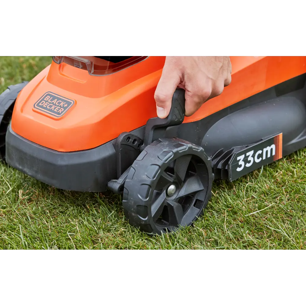 Фото 11 Газонокосилка аккумуляторная Black+Decker BCMW3318N 18 В 33 см АКБ и ЗУ не в комплекте Фото 11 Газонокосилка аккумуляторная Black+Decker BCMW3318N 18 В 33 см АКБ и ЗУ не в комплекте
