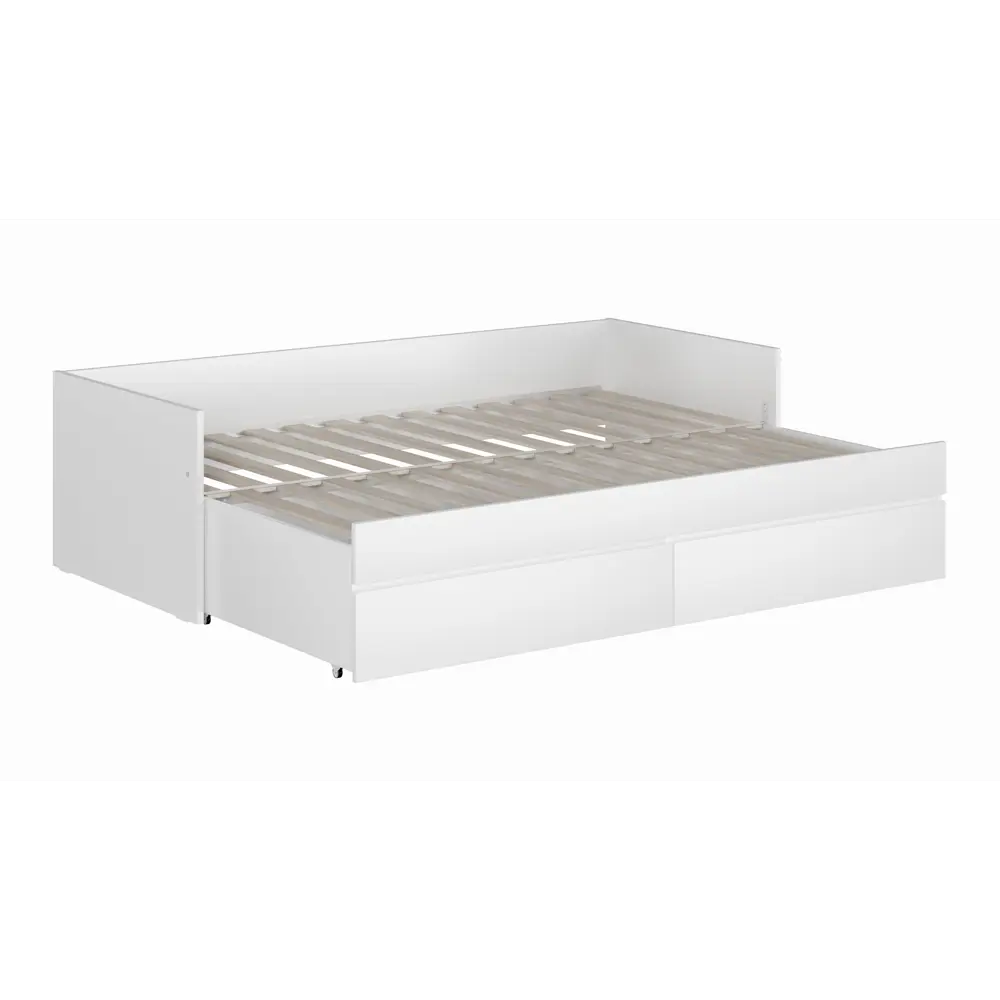 Фото 2 Кровать раздвижная Гуд Лакк Кастор 87x57.5x204.4 см цвет белый Фото 2 Кровать раздвижная Гуд Лакк Кастор 87x57.5x204.4 см цвет белый