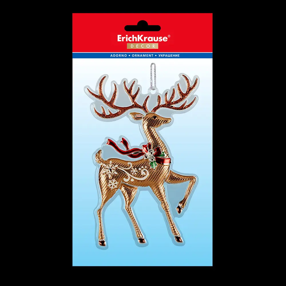 Фото 2 Ёлочная игрушка ErichKrause® Decor 47673, 23x1см 1шт Разноцветный Фото 2 Ёлочная игрушка ErichKrause® Decor 47673, 23x1см 1шт Разноцветный