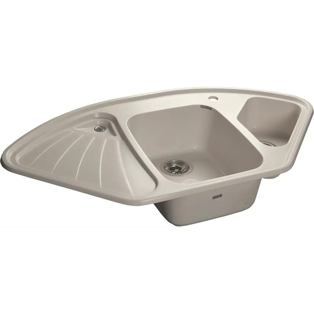 Фото Кухонная мойка GranFest C-1040 E CORNERC-1040 E цвет белый Фото Кухонная мойка GranFest C-1040 E CORNERC-1040 E цвет белый