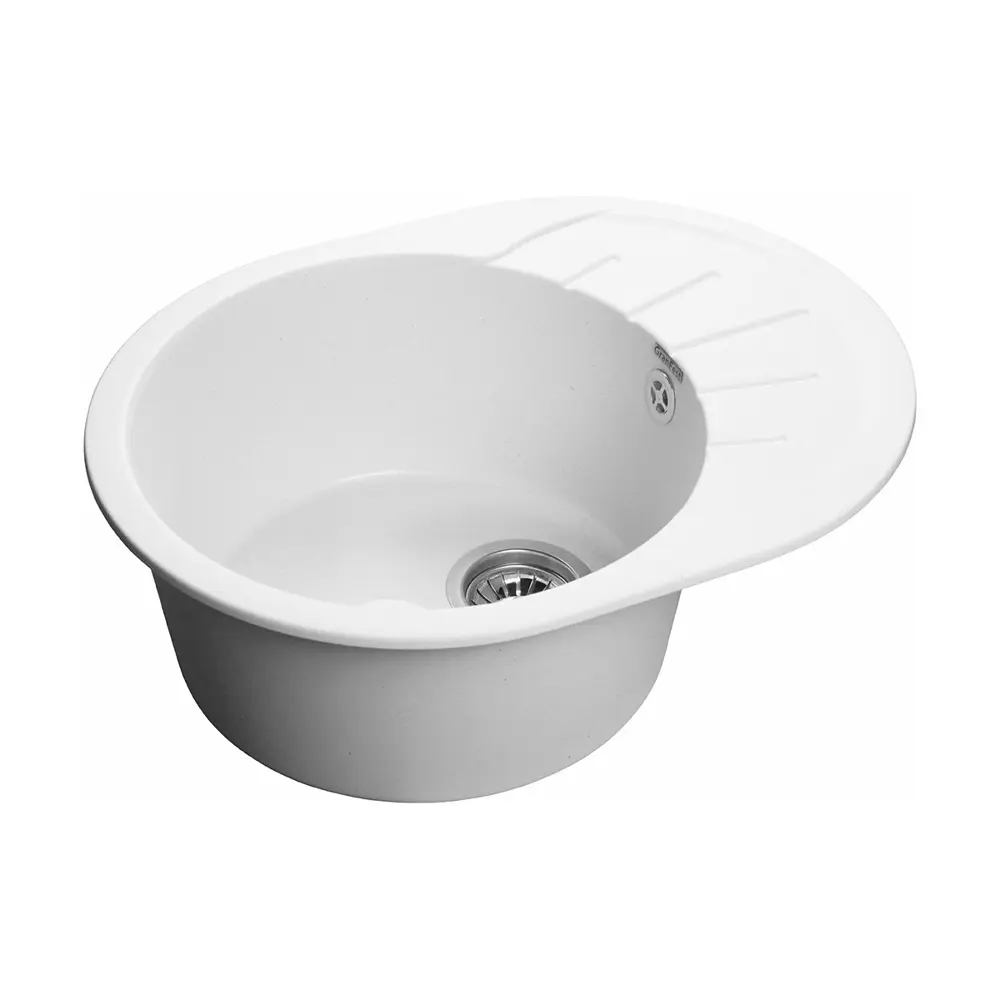 Фото Кухонная мойка GranFest R-580 L RONDOR-580 L иней Фото Кухонная мойка GranFest R-580 L RONDOR-580 L иней