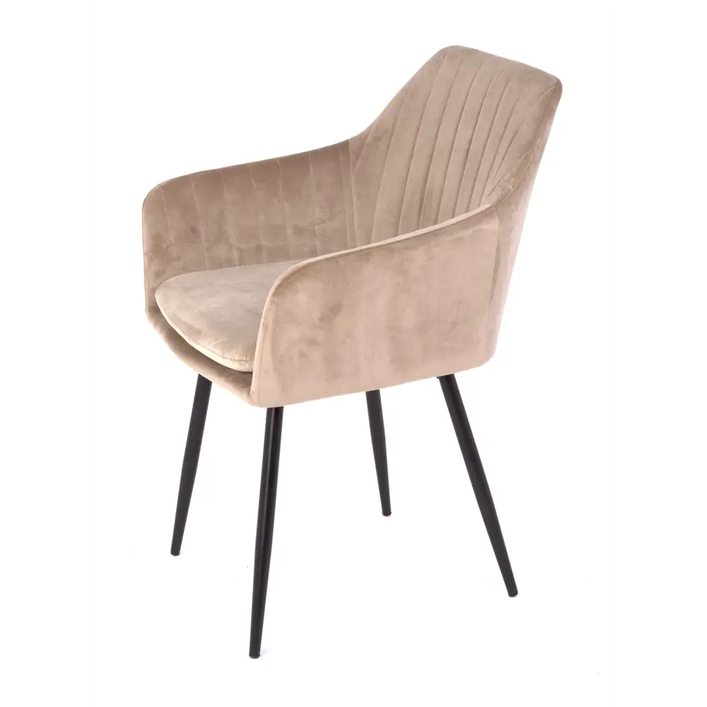 Фото 2 Стул Redblack Beige velvet 83x57x40 см вельвет цвет бежевый Фото 2 Стул Redblack Beige velvet 83x57x40 см вельвет цвет бежевый