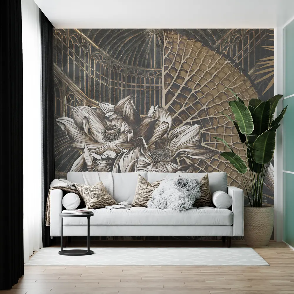 Фото 3 Фотообои флизелиновые Luxury walls № 1 300x270 см Винтажные цветы Фото 3 Фотообои флизелиновые Luxury walls № 1 300x270 см Винтажные цветы