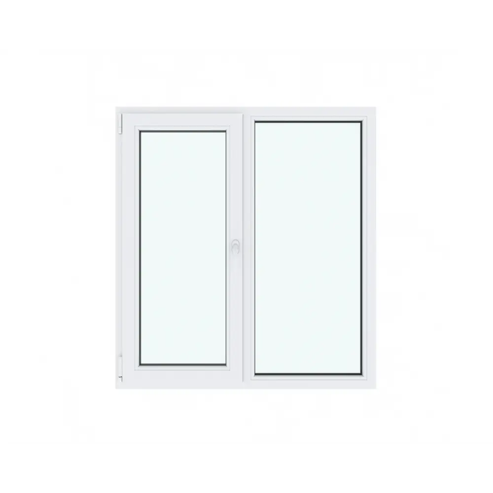 Фото 4 Пластиковое окно Амега ПВХ правое глухое/левое поворотно-откидное 130х120см однокамерный белый Фото 4 Пластиковое окно Амега ПВХ правое глухое/левое поворотно-откидное 130х120см однокамерный белый