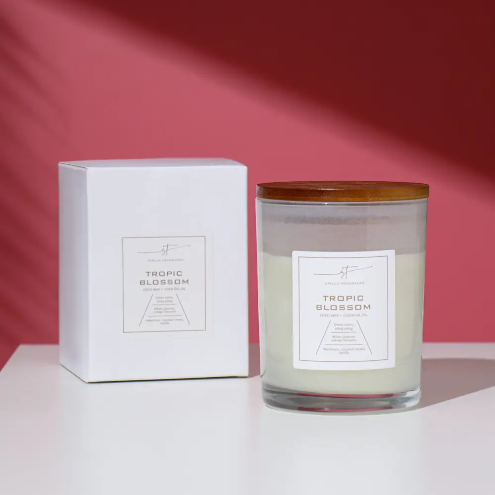 Фото 5 Свеча ароматическая Simaland Simaland в стакане Stella Fragrance "TROPIC BLOSSOM" кокосовый воск 180 мл Фото 5 Свеча ароматическая Simaland Simaland в стакане Stella Fragrance "TROPIC BLOSSOM" кокосовый воск 180 мл