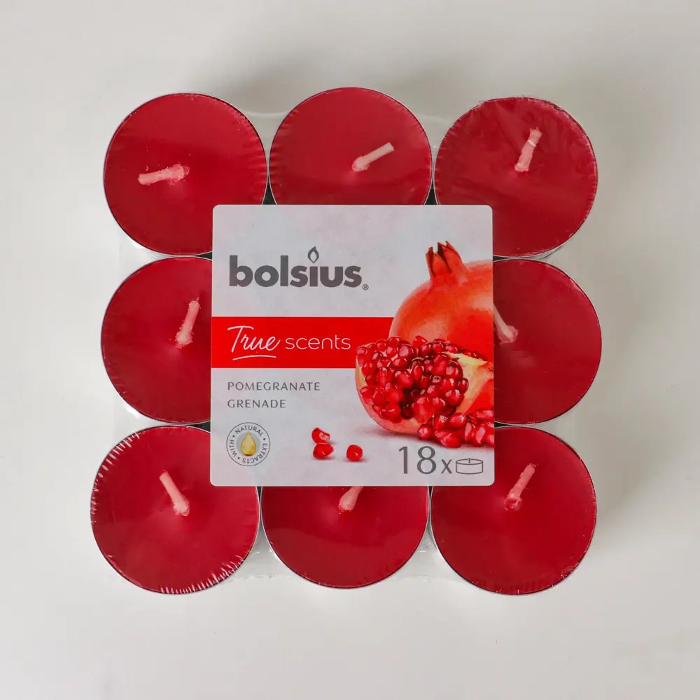 Фото 2 Набор чайных свечей ароматических bolsius "Гранат" 18 шт 4 часа Фото 2 Набор чайных свечей ароматических bolsius "Гранат" 18 шт 4 часа
