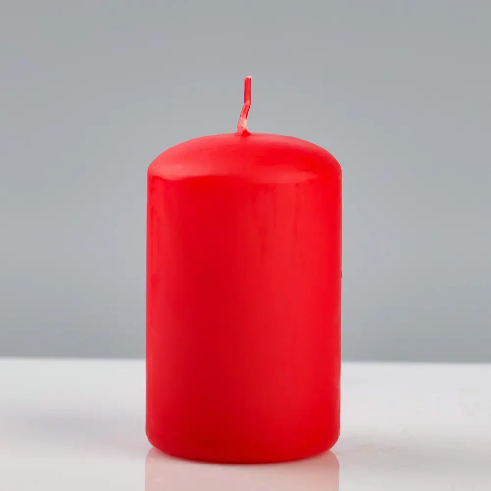Фото Свеча-цилиндр Trend Decor Candle "Колор" 5×8 см красный Фото Свеча-цилиндр Trend Decor Candle "Колор" 5×8 см красный