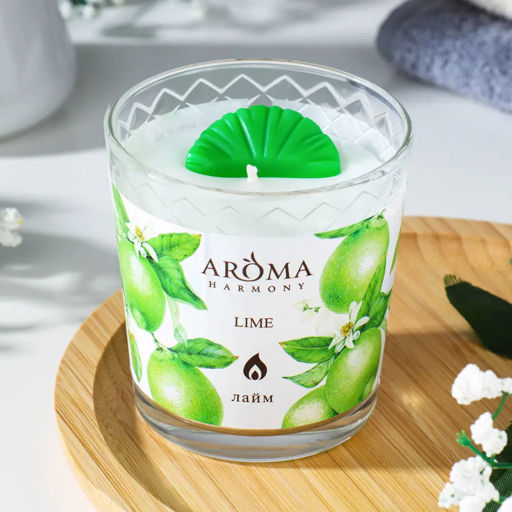 Фото Ароматическая свеча Aroma Harmony "Лайм" 160 г