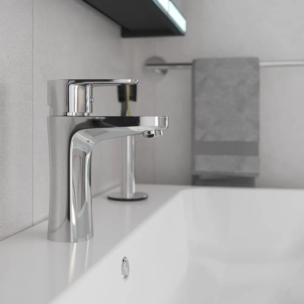 Фото 7 Смеситель для раковины Diwo Углич UG-01cr 548781 однорычажный цвет хром Фото 7 Смеситель для раковины Diwo Углич UG-01cr 548781 однорычажный цвет хром