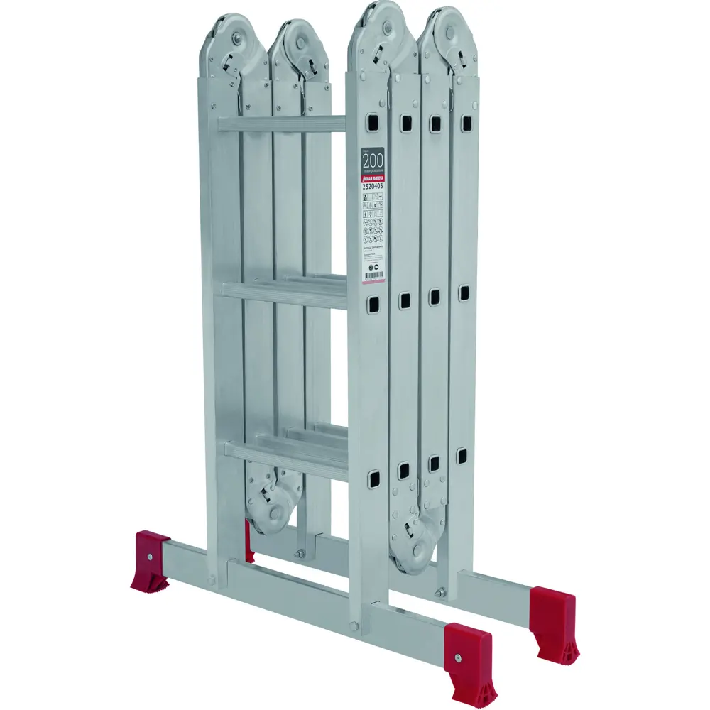 Фото 3 Лестница-трансформер 4-секционная Новая Высота 3 ступени