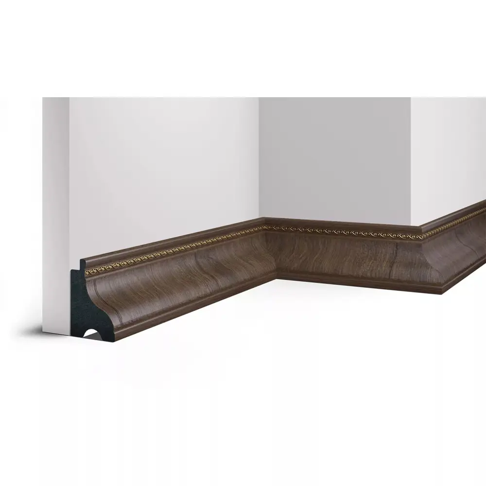 Фото Плинтус напольный Cosca Decor Дуб темный 2200x42x60 мм Фото Плинтус напольный Cosca Decor Дуб темный 2200x42x60 мм