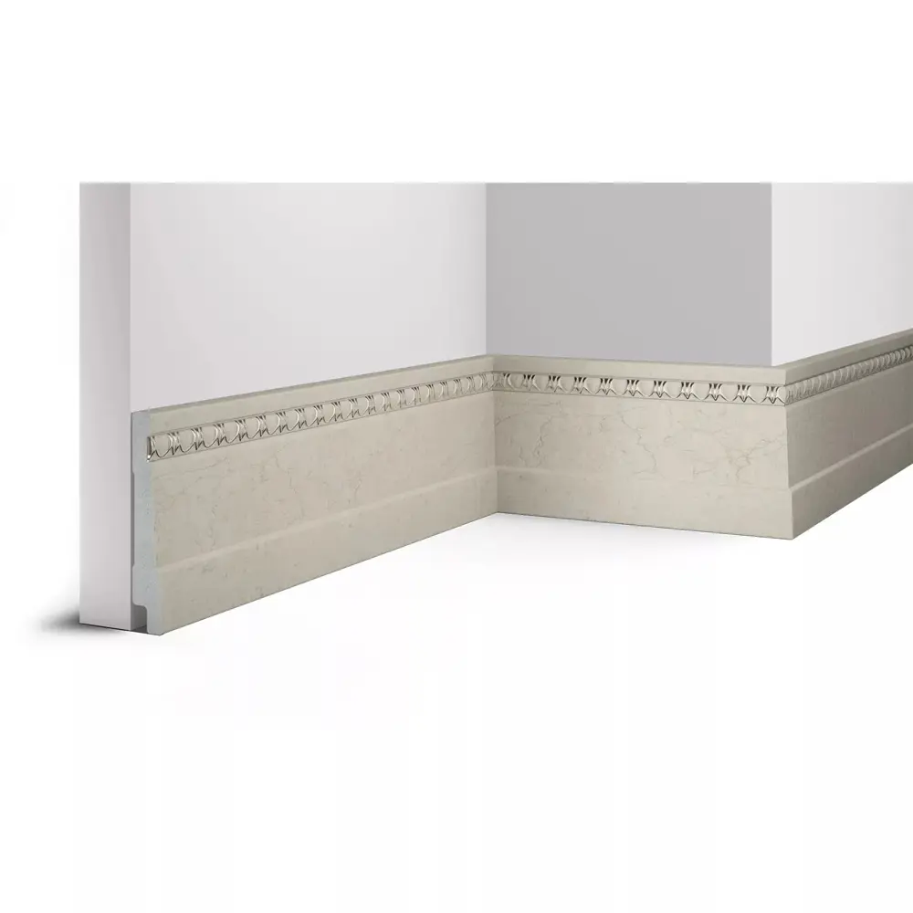 Фото Плинтус напольный Cosca Decor Кварц 2200x15x90 мм Фото Плинтус напольный Cosca Decor Кварц 2200x15x90 мм