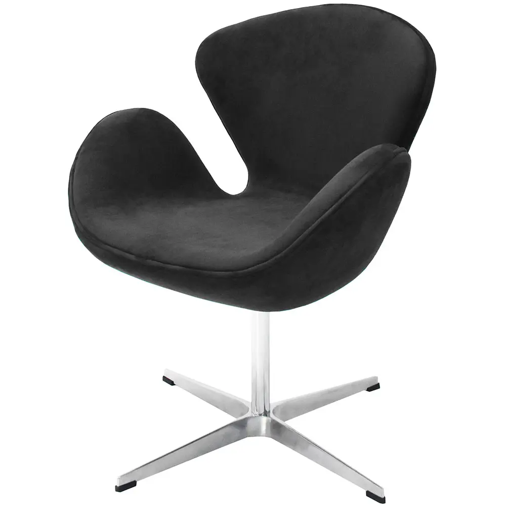 Фото Кресло Bradex Swan chair 70x80x61 см металл цвет графит Фото Кресло Bradex Swan chair 70x80x61 см металл цвет графит