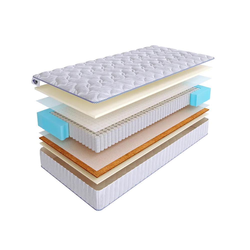 Фото Матрас SkySleep Enjoy Middle vario S1000 120x200 см независимый пружинный блок, полутораспальный, ортопедический, кокосовый Фото Матрас SkySleep Enjoy Middle vario S1000 120x200 см независимый пружинный блок, полутораспальный, ортопедический, кокосовый