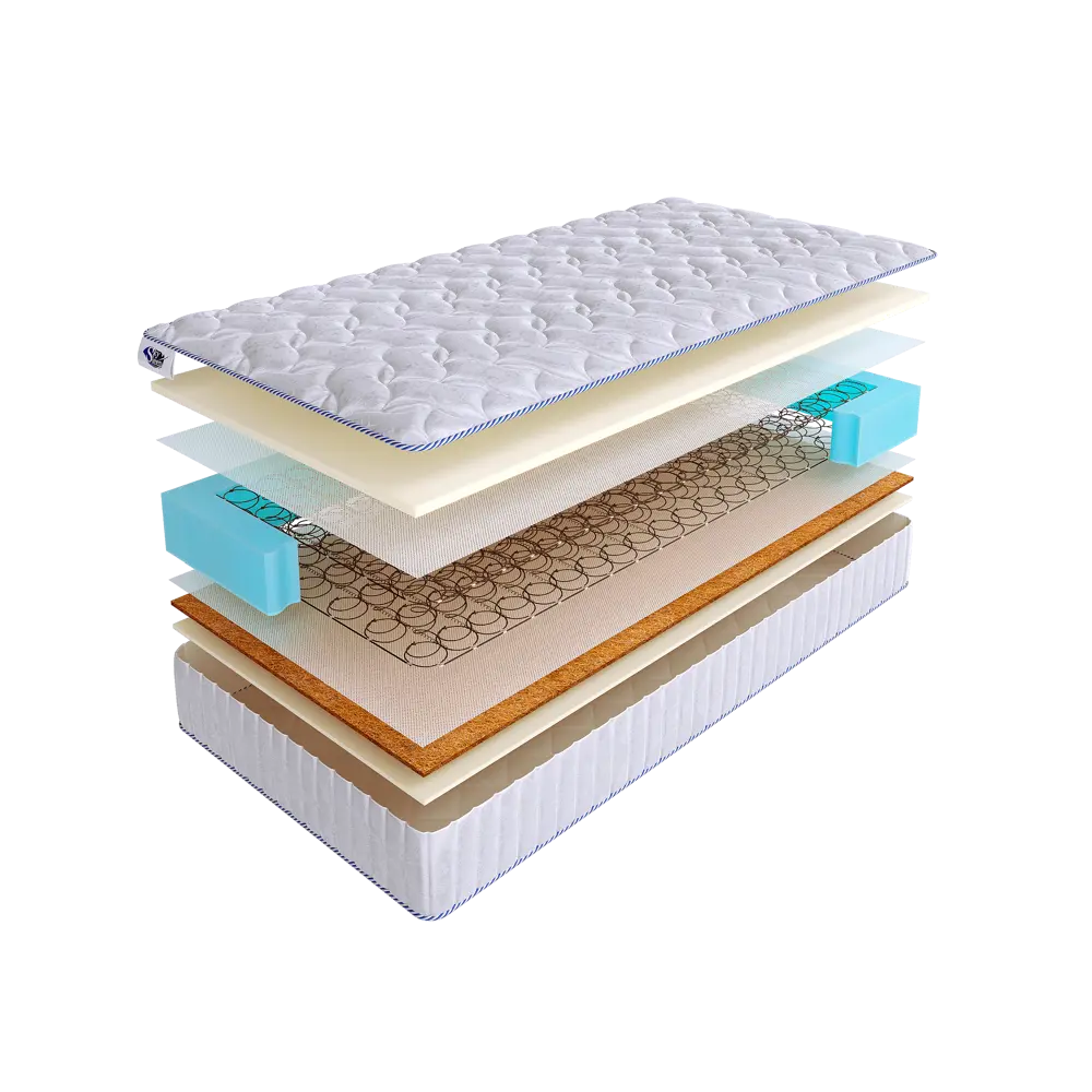 Фото Матрас SkySleep Enjoy Middle vario BS 180x195 см зависимый пружинный блок, двуспальный, ортопедический, кокосовый Фото Матрас SkySleep Enjoy Middle vario BS 180x195 см зависимый пружинный блок, двуспальный, ортопедический, кокосовый