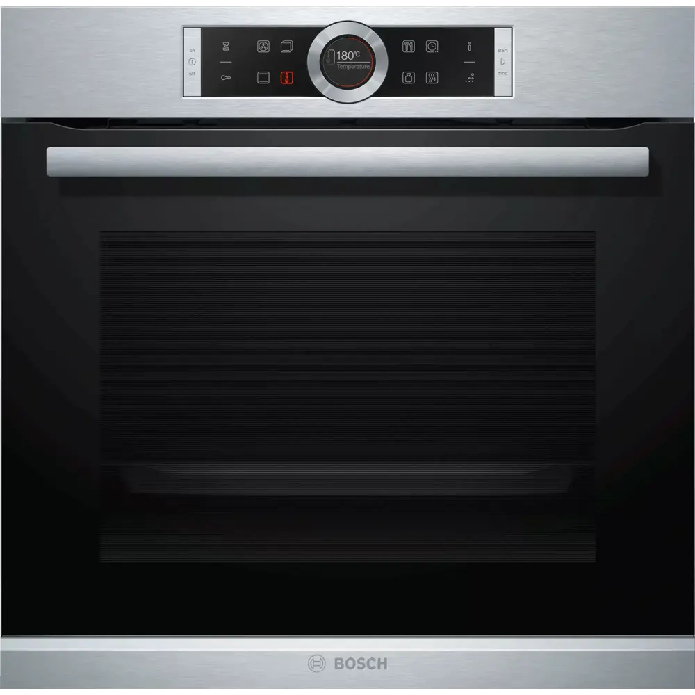 Фото Электрический встраиваемый духовой шкаф Bosch Серия 8 Hbg 655bs1 59.4x59.5x54.8 см цвет нержавеющая сталь Фото Электрический встраиваемый духовой шкаф Bosch Серия 8 Hbg 655bs1 59.4x59.5x54.8 см цвет нержавеющая сталь