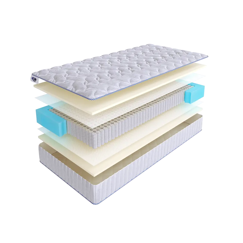 Фото Матрас SkySleep Enjoy Double Foam S1000 90x185 см независимый пружинный блок, односпальный, ортопедический Фото Матрас SkySleep Enjoy Double Foam S1000 90x185 см независимый пружинный блок, односпальный, ортопедический