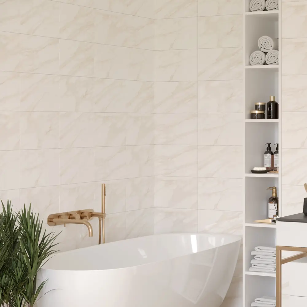Фото Плитка настенная Unitile Таврида 25х40 см 1.4 м2 цвет белый Фото Плитка настенная Unitile Таврида 25х40 см 1.4 м2 цвет белый