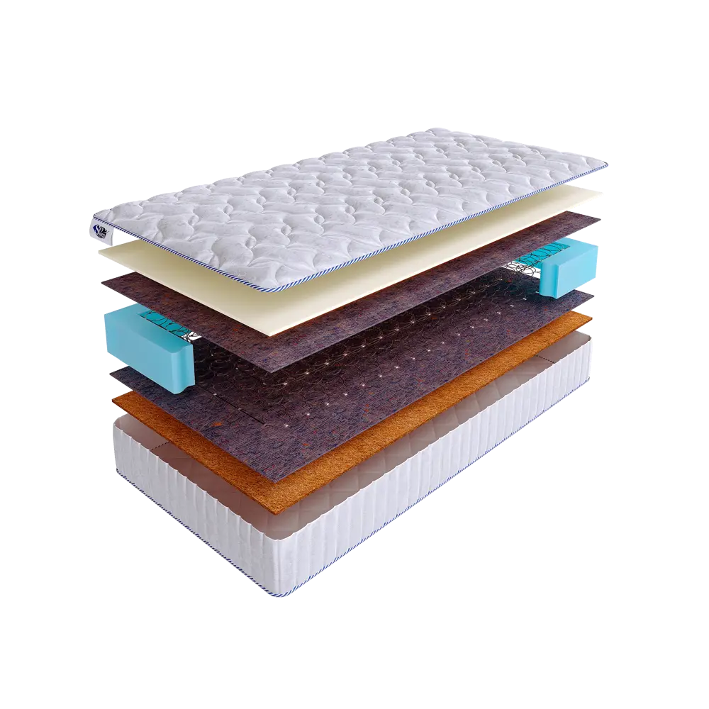 Фото Матрас SkySleep Enjoy Foam Hard BS 110x195 см зависимый пружинный блок, полутораспальный, ортопедический, кокосовый