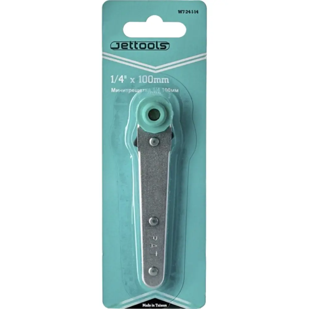 Фото Минитрещотка для бит Jettools с реверсом 1/4" 100 мм Фото Минитрещотка для бит Jettools с реверсом 1/4" 100 мм