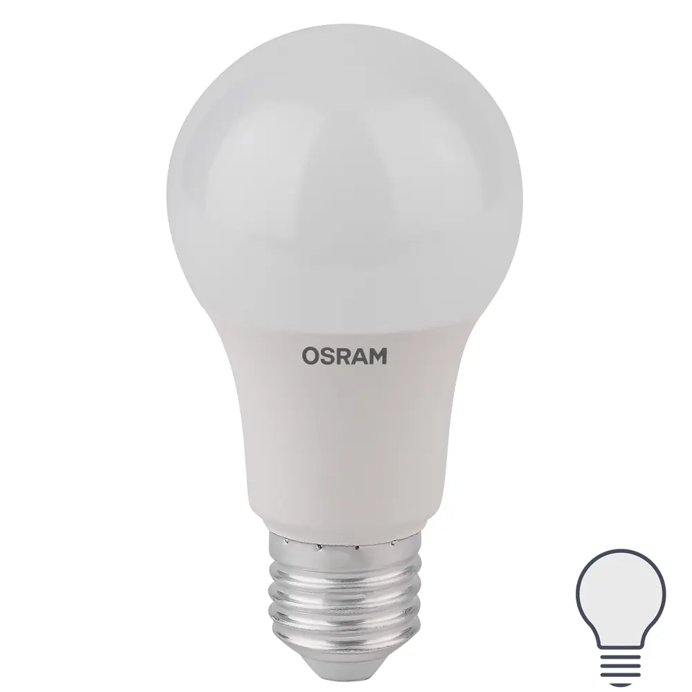 Фото Лампа светодиодная Osram 8 5Вт 806Лм E27 нейтральный белый свет Фото Лампа светодиодная Osram 8 5Вт 806Лм E27 нейтральный белый свет