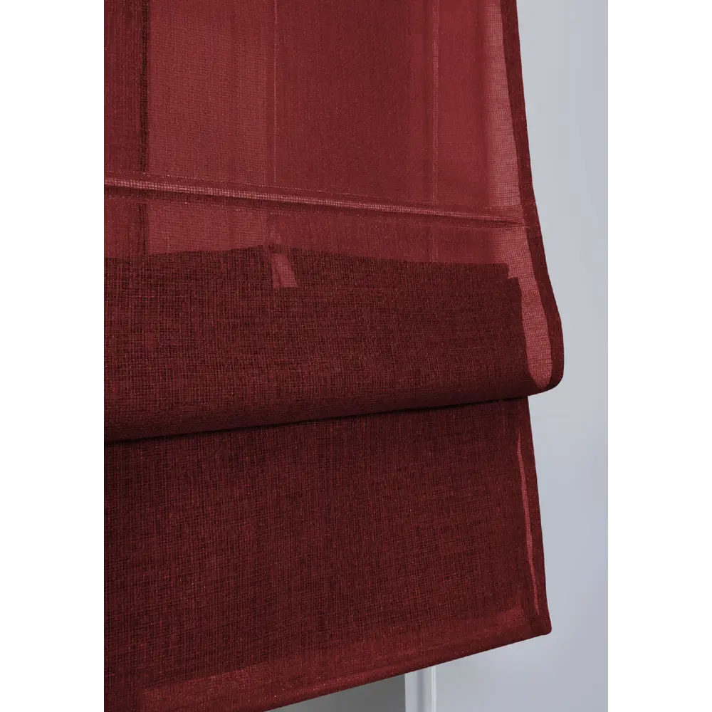 Фото 7 Римская штора Эскар "Basicos" 150x190 см цвет вишня