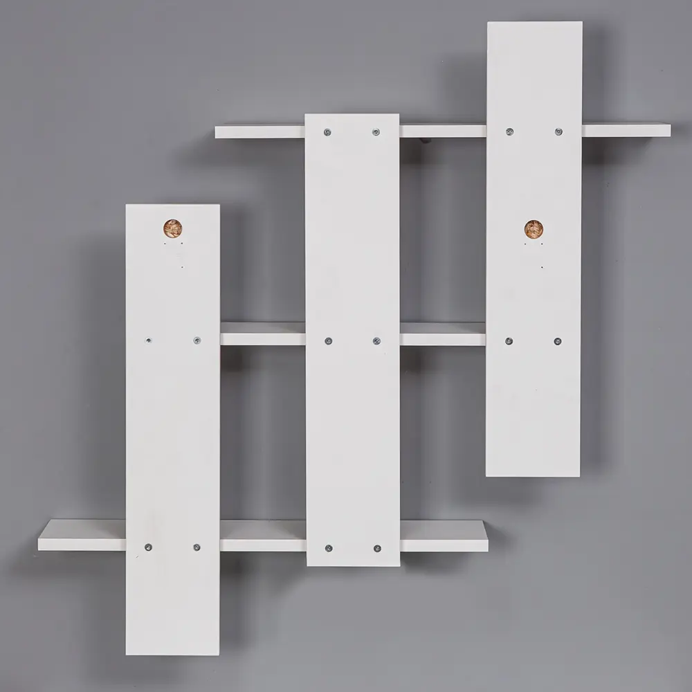 Фото 3 Настенная полка Letta 84x12.4 см ЛДСП цвет белый