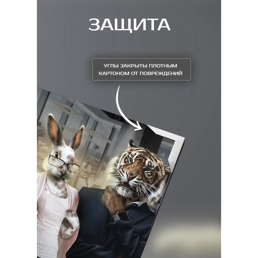 Фото 5 Картина на холсте Бизнес трио 110x70 см