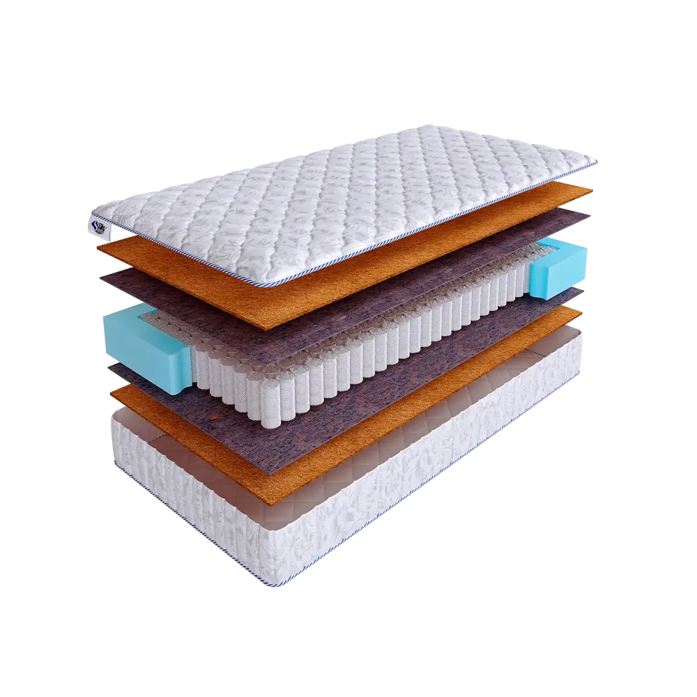 Фото Матрас SkySleep Native Cocos S500 80x185 см независимый пружинный блок, односпальный, ортопедический, жесткий, кокосовый Фото Матрас SkySleep Native Cocos S500 80x185 см независимый пружинный блок, односпальный, ортопедический, жесткий, кокосовый