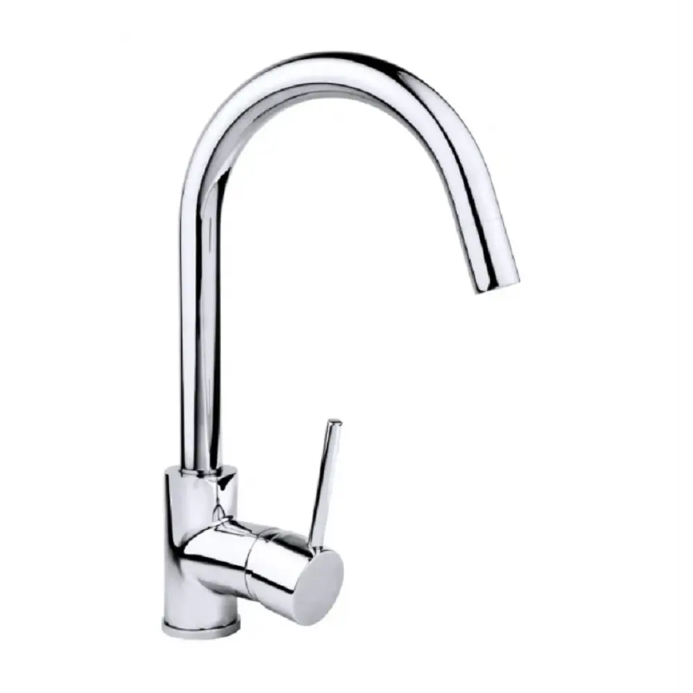 Фото Смеситель для кухни однорычажный Emar Ес - 3004ol высота 25 см цвет серебристый