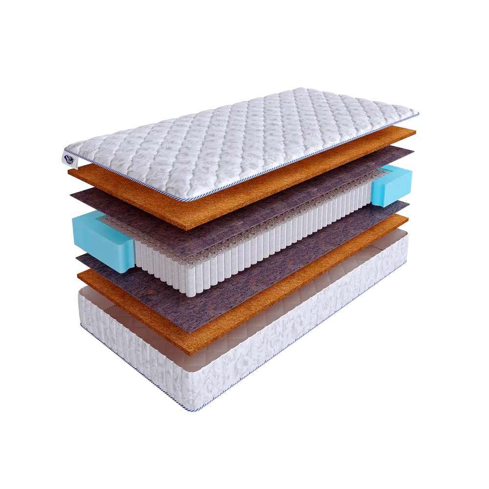 Фото Матрас SkySleep Native Orto Hard S1000 180x200 см независимый пружинный блок, двуспальный, ортопедический, жесткий, кокосовый Фото Матрас SkySleep Native Orto Hard S1000 180x200 см независимый пружинный блок, двуспальный, ортопедический, жесткий, кокосовый