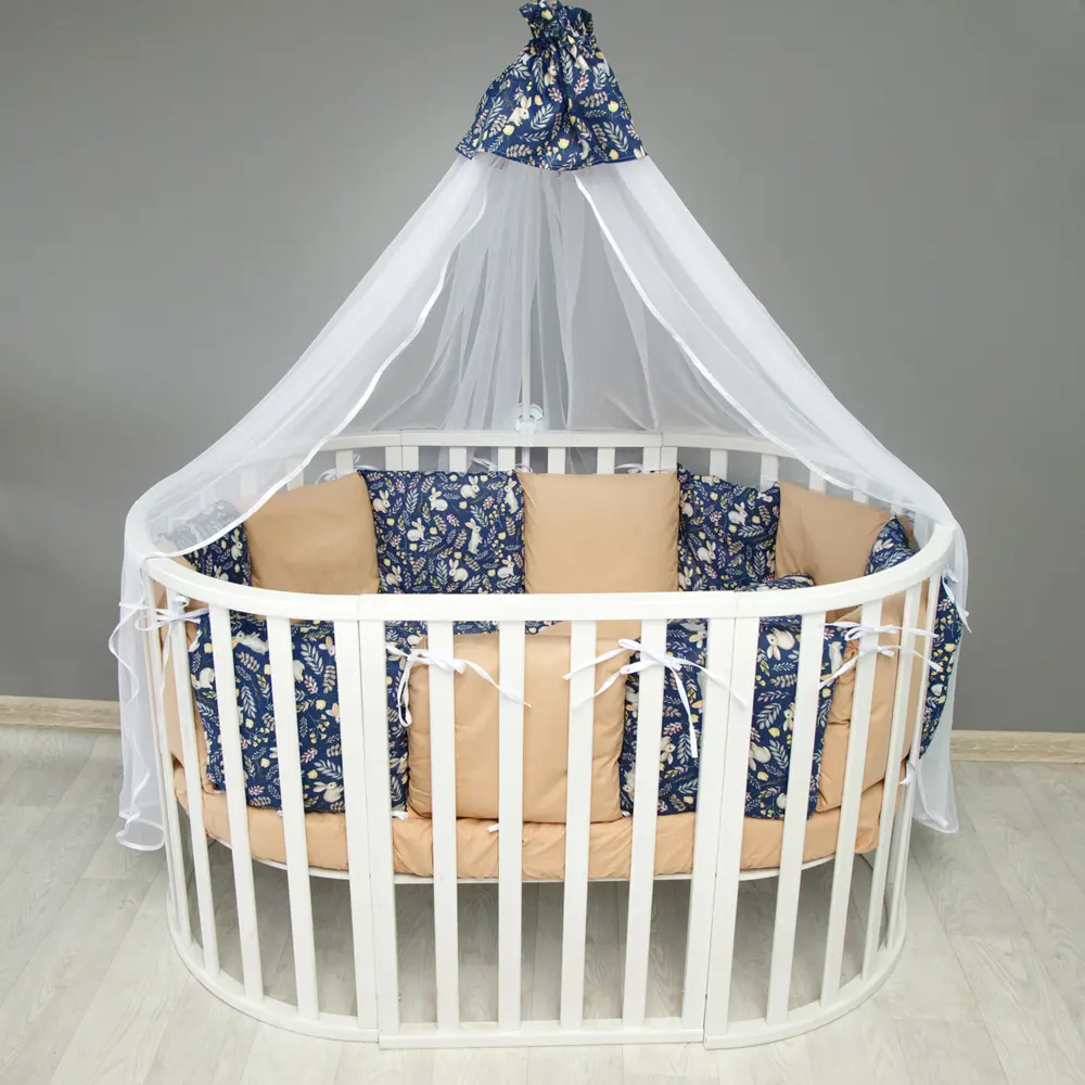 Фото 9 Бортик в кроватку 12 предметов AmaroBaby Зайчики, синий (бязь) Фото 9 Бортик в кроватку 12 предметов AmaroBaby Зайчики, синий (бязь)