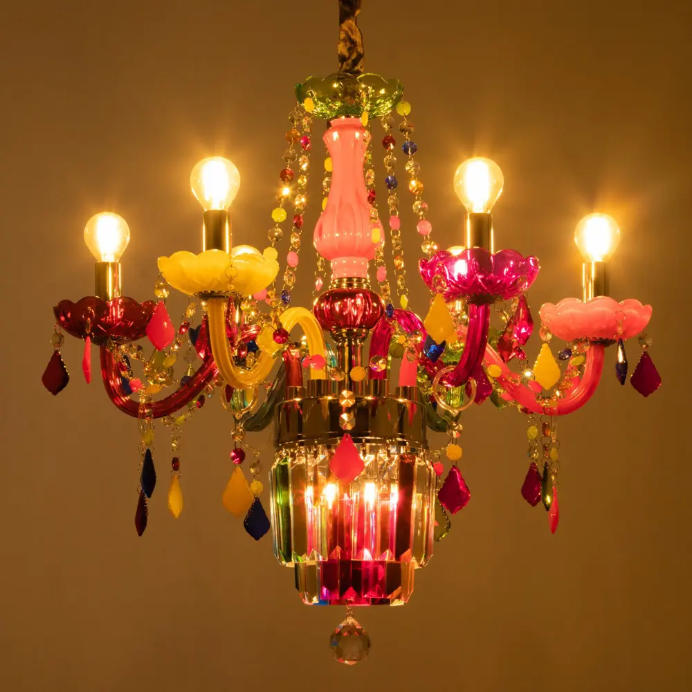 Фото 4 Люстра потолочная BAYERLUX 9282087 6 ламп 12 м² цвет разноцветный Фото 4 Люстра потолочная BAYERLUX 9282087 6 ламп 12 м² цвет разноцветный