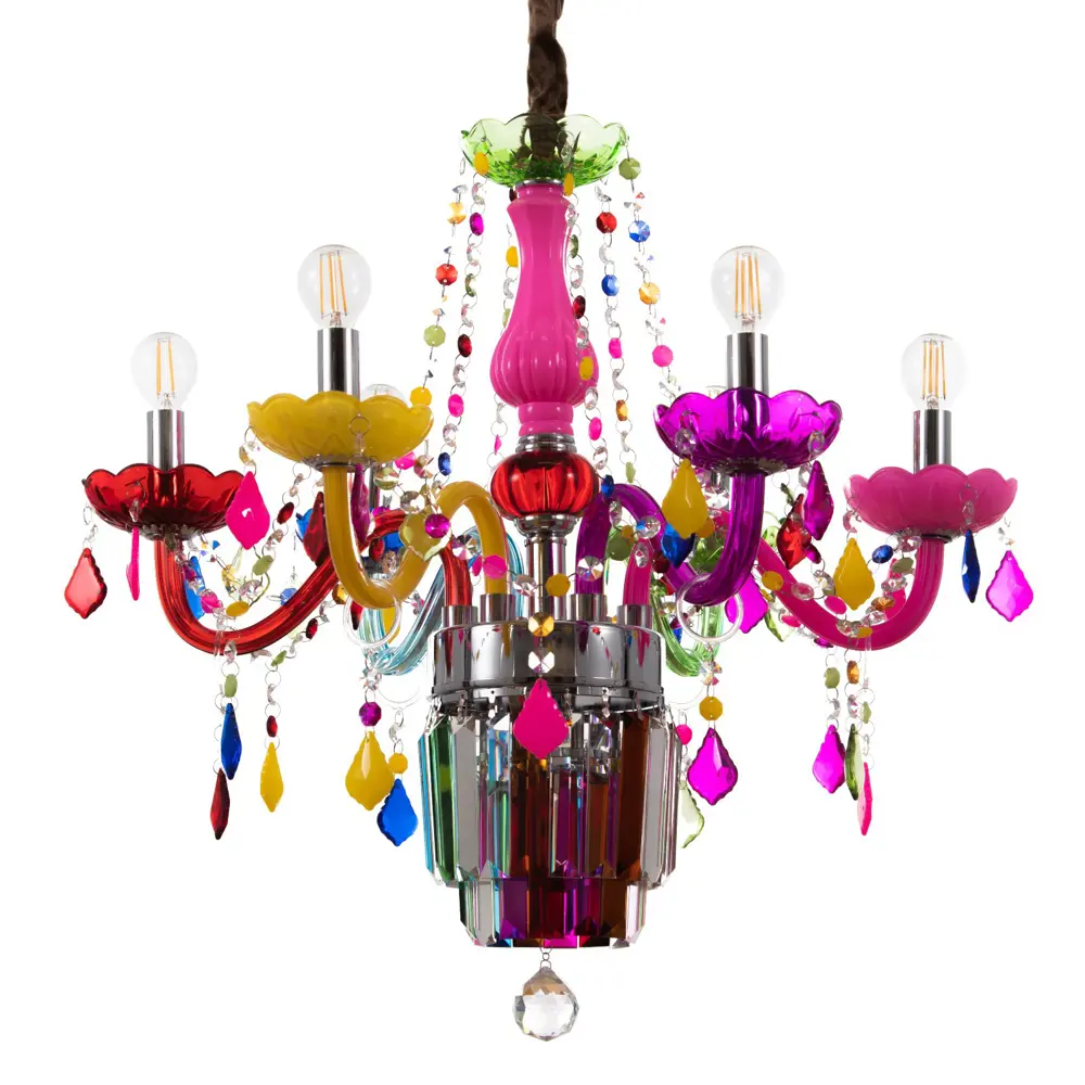 Фото Люстра потолочная BAYERLUX 9282087 6 ламп 12 м² цвет разноцветный Фото Люстра потолочная BAYERLUX 9282087 6 ламп 12 м² цвет разноцветный