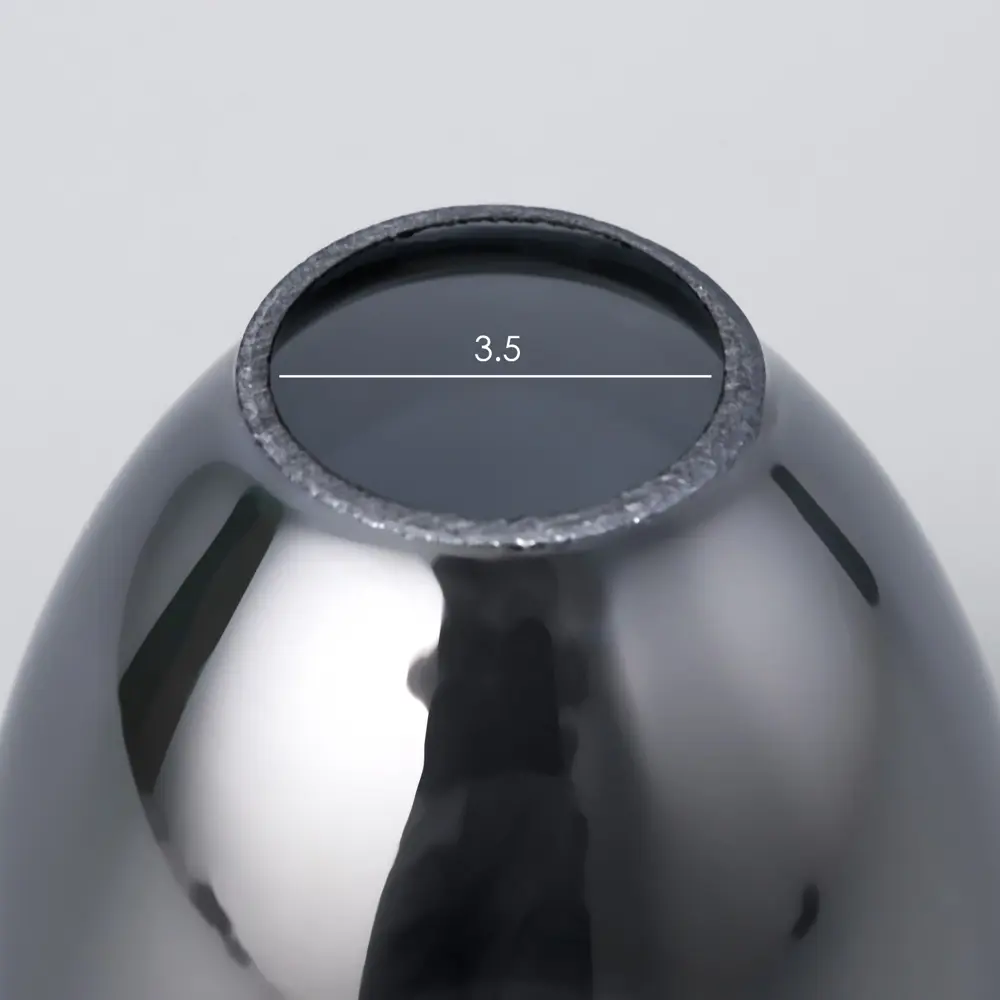 Фото 3 Плафон для люстры BAYERLUX 7866849 E14 стеклянный цвет серый Ø9 см Фото 3 Плафон для люстры BAYERLUX 7866849 E14 стеклянный цвет серый Ø9 см