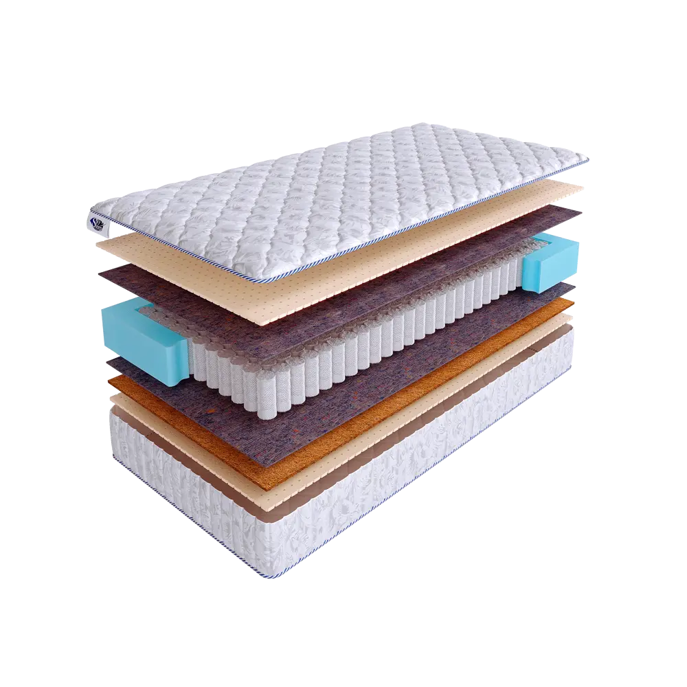 Фото Матрас SkySleep Native Combi Soft S500 140x186 см независимый пружинный блок, полутораспальный, ортопедический, латексный, кокосовый Фото Матрас SkySleep Native Combi Soft S500 140x186 см независимый пружинный блок, полутораспальный, ортопедический, латексный, кокосовый