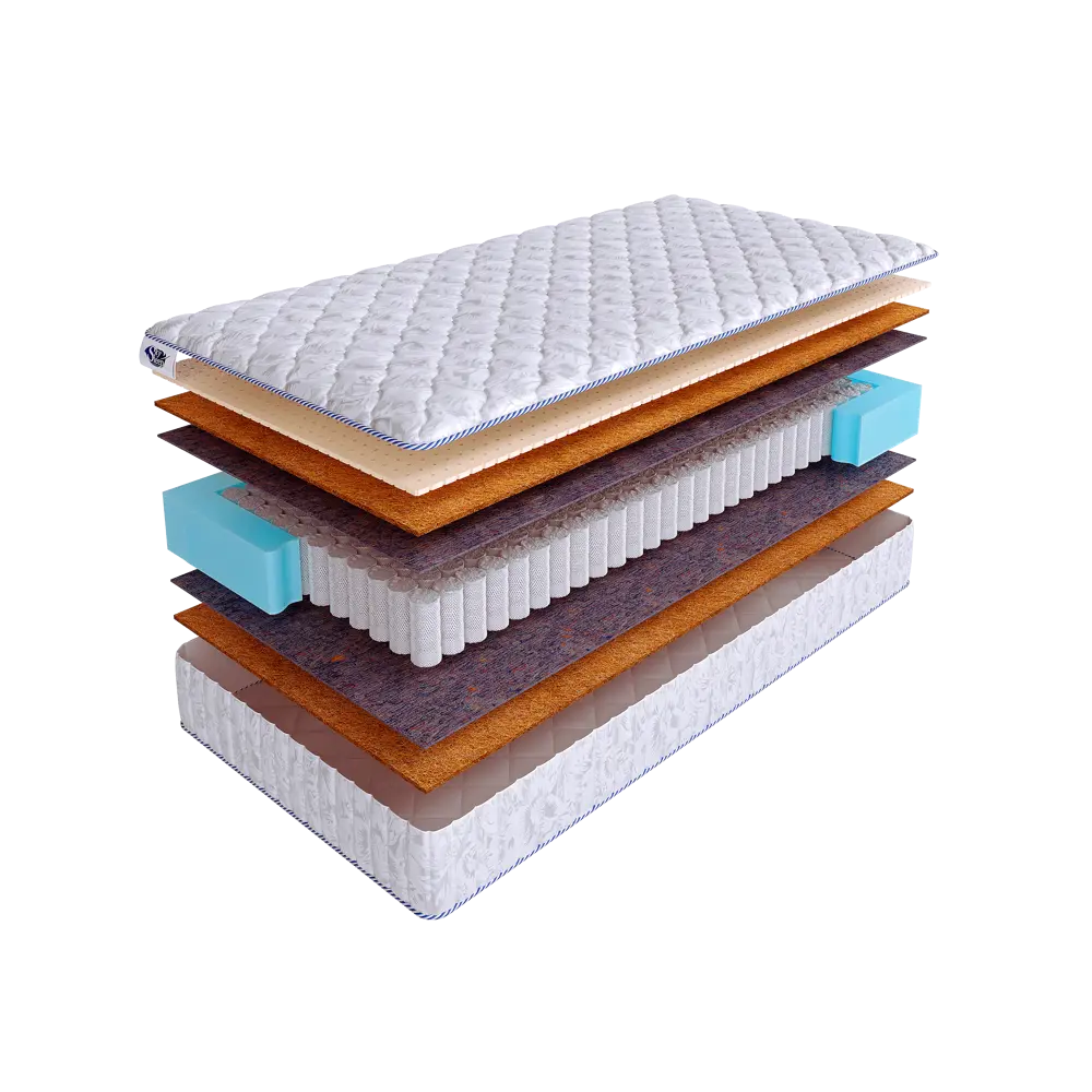 Фото Матрас SkySleep Native Combi Medium S500 130x190 см независимый пружинный блок, полутораспальный, ортопедический, латексный, кокосовый Фото Матрас SkySleep Native Combi Medium S500 130x190 см независимый пружинный блок, полутораспальный, ортопедический, латексный, кокосовый
