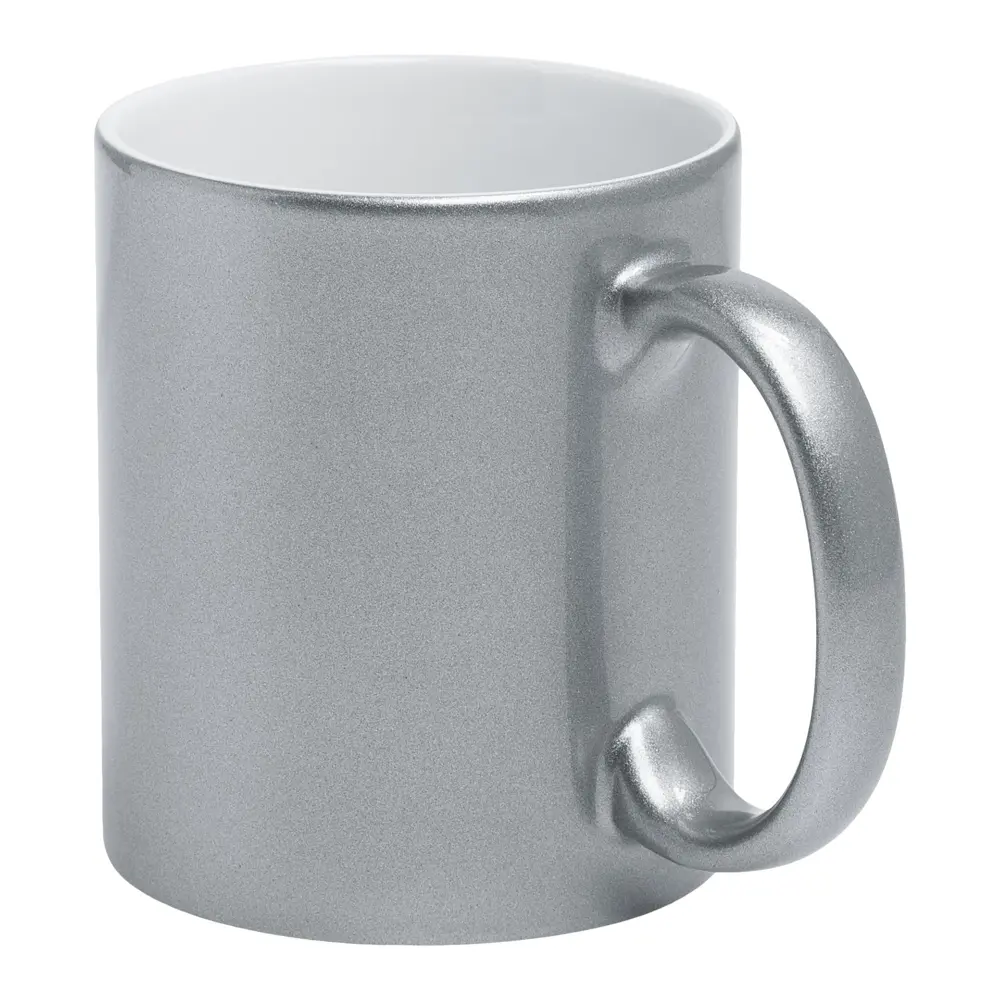 Фото 2 Кружка 330 мл Molti фарфор цвет серебристый