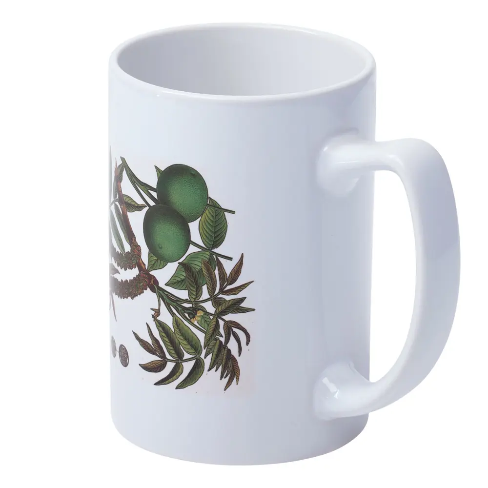 Фото 4 Кружка 400 мл Molti Грецкий орех фарфор цвет белый 7362.60