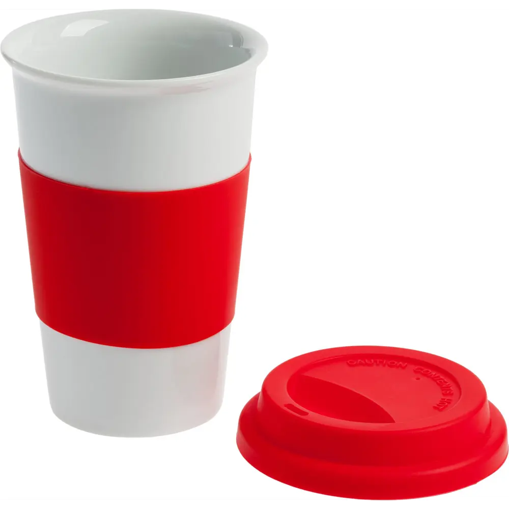 Фото 2 Кружка 400 мл Molti FarFor фарфор цвет красный 7969.50